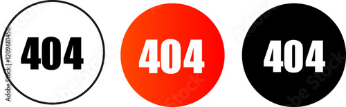 Numbers with simple numbers icon on red rounded rectangle
