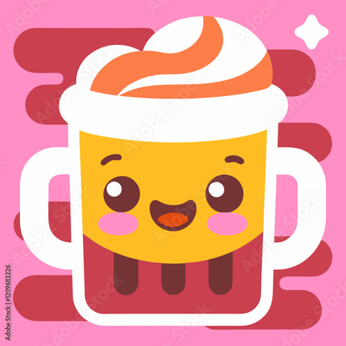 cartoon cup , vector