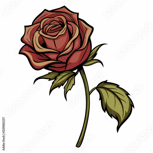 rose illustration vector