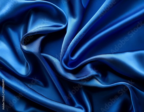 Wallpaper Mural Dark blue silk satin background. Bright folds on a shiny fabric Torontodigital.ca