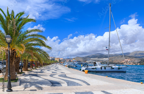 Φωτογραφία View of Argostoli town in Kefalonia Island from seafront, Greece.
