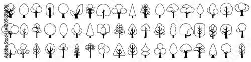 Tree icon vector cet. Plant illustration sign collection. Garden symbol or logo.