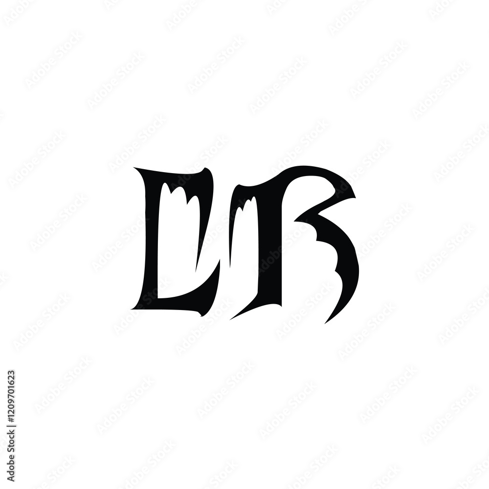 LR monogram logo design letter text name symbol monochrome logotype alphabet character simple logo LR monogram logo design letter text name symbol monochrome logotype alphabet character simple logo