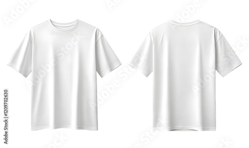 Wallpaper Mural Mock up White t shirt front and back view, Ready for your mock up design transparent template Torontodigital.ca