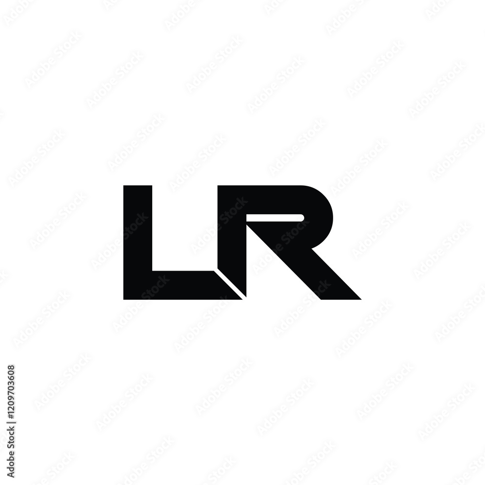 LR monogram logo design letter text name symbol monochrome logotype alphabet character simple logo LR monogram logo design letter text name symbol monochrome logotype alphabet character simple logo