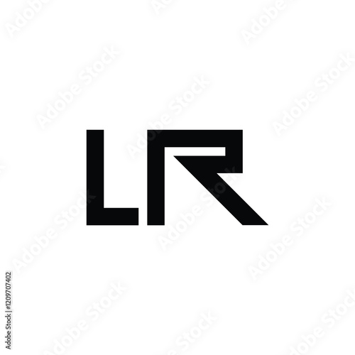 Free Download LR monogram logo design letter text name symbol monochrome logotype alphabet character simple logo - GFXLoad