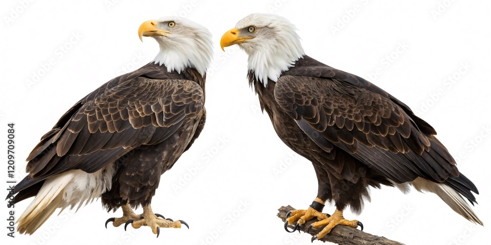 Obraz premium collection set of two bald eagles
