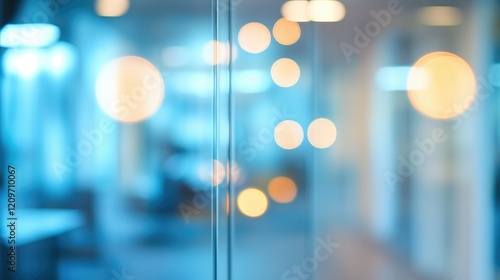 Beautiful blurred background of a light modern office interior