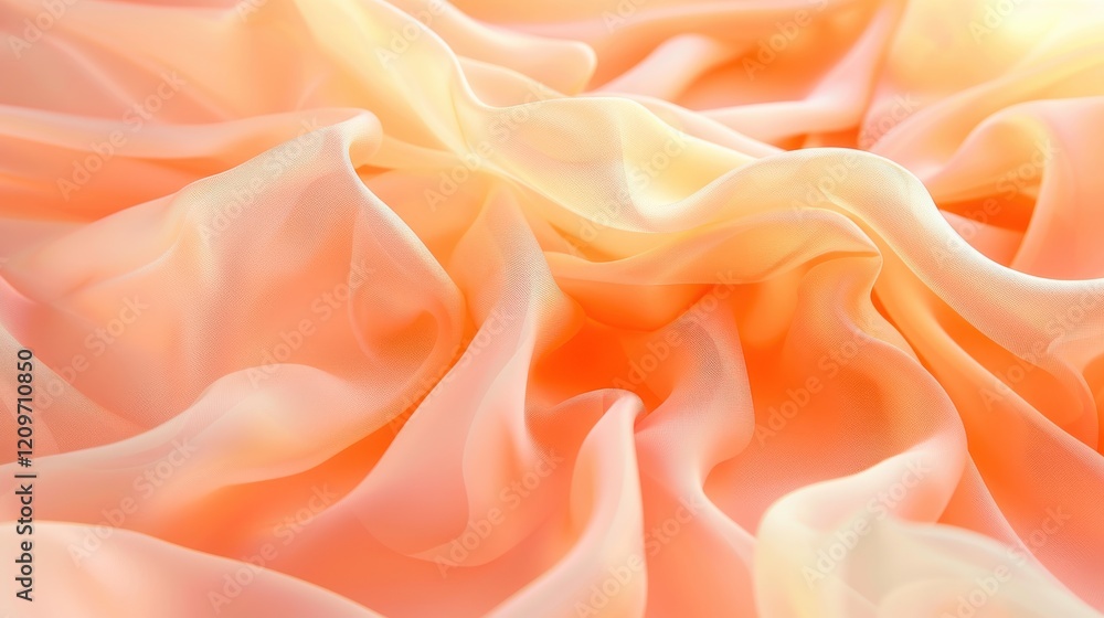 Delicate Layers of Peach and Cream Fabric Creates a Soft and Elegant Background Ideal for Fashion, Textiles, and Artistic Projects in a Gentle Color Palette Delicate Layers of Peach and Cream Fabric Creates a Soft and Elegant Background Ideal for Fashion, Textiles, and Artistic Projects in a Gentle Color Palette