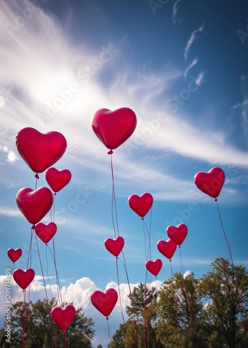 Heart shaped balloons lovelove heart valentine vector romantic day holiday  photo