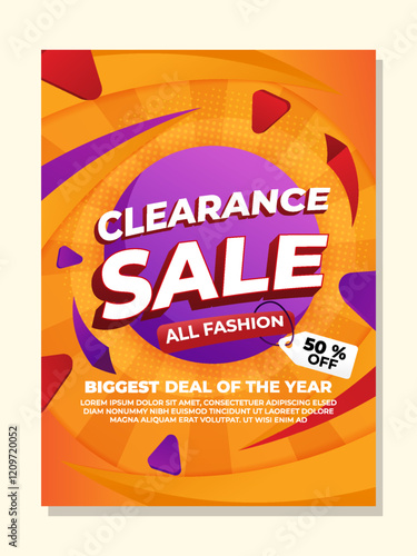 Clearance Sale Poster Template