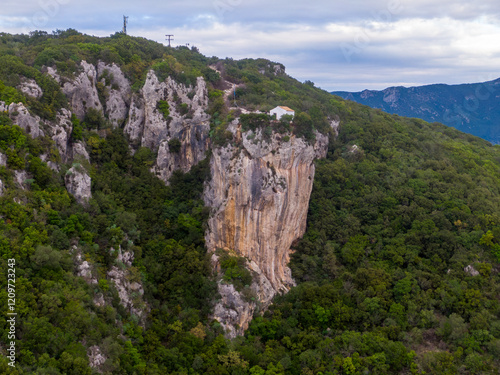 Mountaintop Chapel & Dramatic Cliffside photo