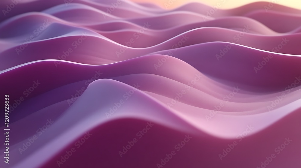 Obraz premium Abstract Purple Waves Flowing Seamlessly