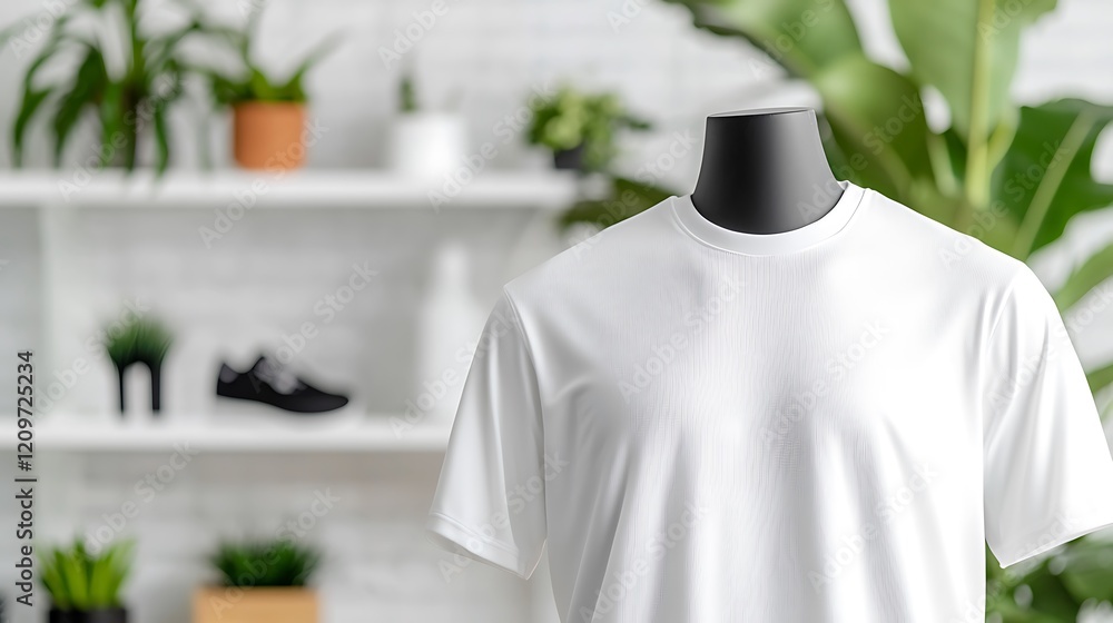 custom made wallpaper toronto digitalWhite Shirt on Mannequin in Minimalist Store Setting