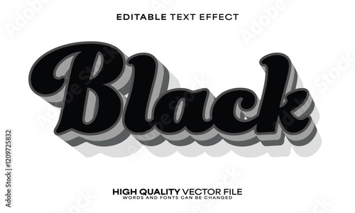 Retro classic text effect, editable text effect and vintage 3d font style bold shadow oldschool poster design