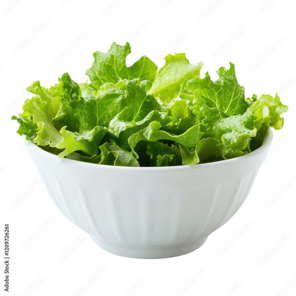 Fresh Caesar Salad in Bowl on transparent background. Fresh Caesar Salad in Bowl on transparent background.