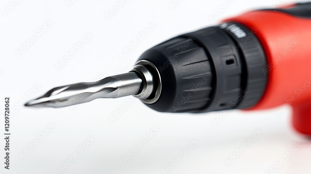 Close-up of a power drill bit, highlighting precision and craftsmanship. Close-up of a power drill bit, highlighting precision and craftsmanship.