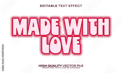 Retro text effect, editable text effect and pink 3d font style bold shadow girl poster design