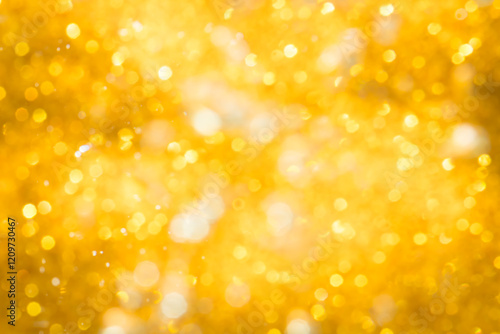 Gold abstract bokeh background
