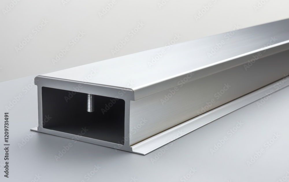 A detailed close-up view of a shiny metal tube resting on a wooden table, showcasing its texture and reflections in natural light. A detailed close-up view of a shiny metal tube resting on a wooden table, showcasing its texture and reflections in natural light.