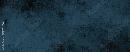 An Artistic Abstract Canvas Showcasing Moody Navy Blue Tones with Rustic and Atmospheric Textural Depth
