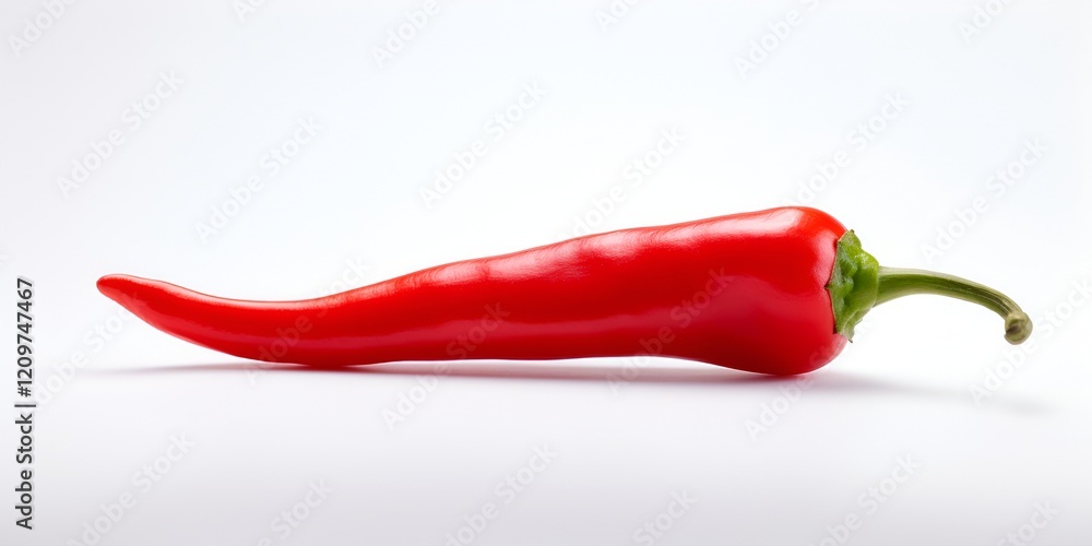 Red Hot Chili Pepper Isolated on White Background Red Hot Chili Pepper Isolated on White Background