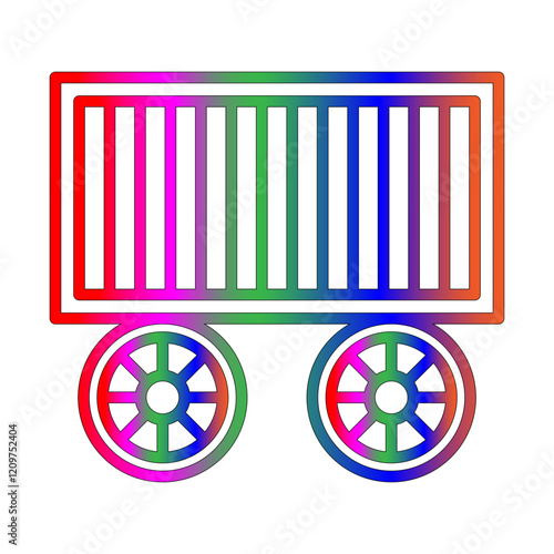 Cage line gradient icon