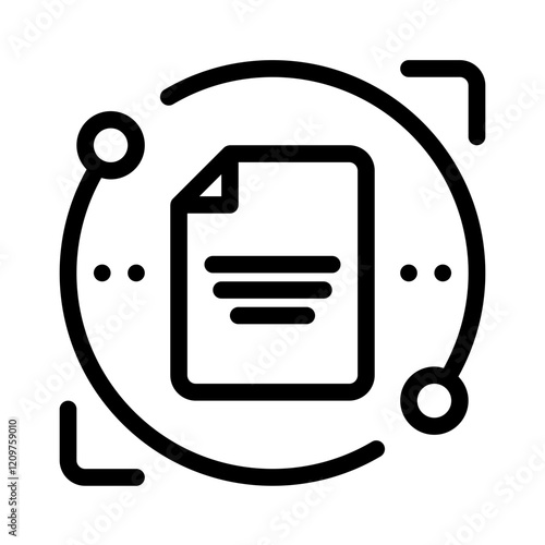 Icon Convert File With Style Outline