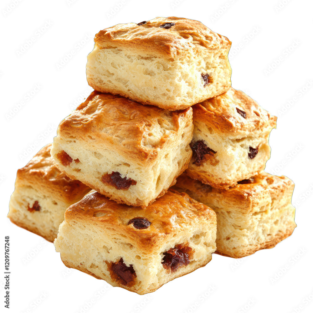 Pile of Scone isolated on transparent background Pile of Scone isolated on transparent background