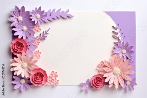 Flower paper lavender plant