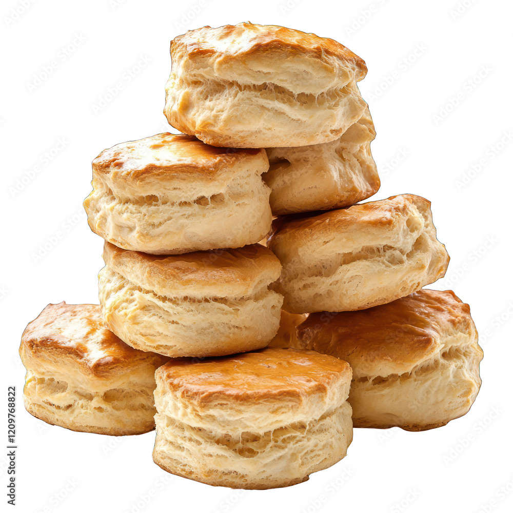 Pile of Scone isolated on transparent background Pile of Scone isolated on transparent background
