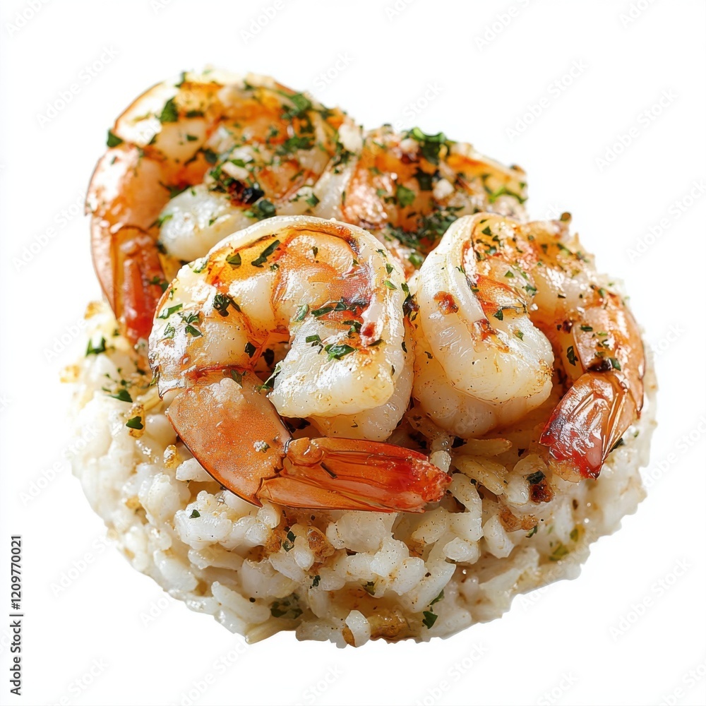 Succulent shrimp sauted in garlic butter Succulent shrimp sauted in garlic butter