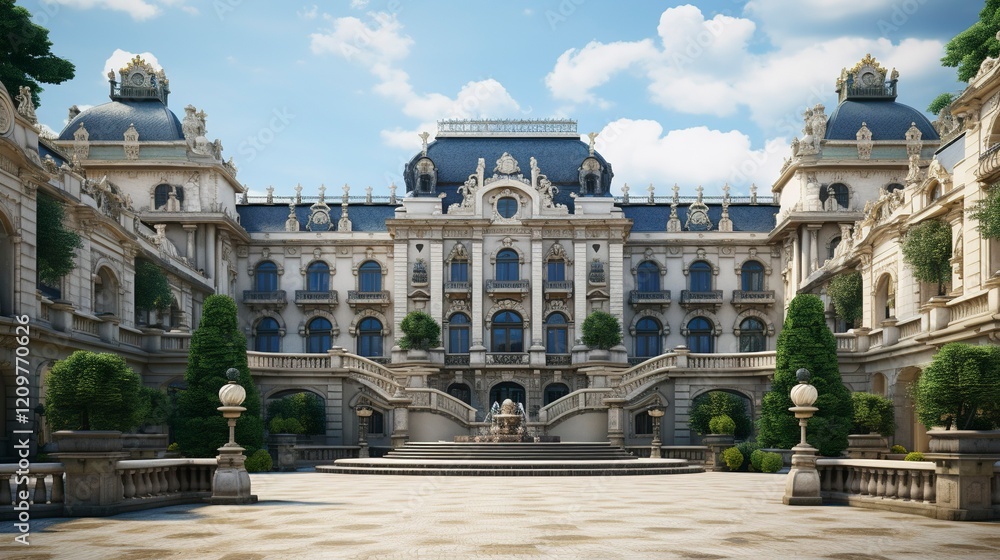 Naklejka premium A photo of a Palace with Architectural Elegance