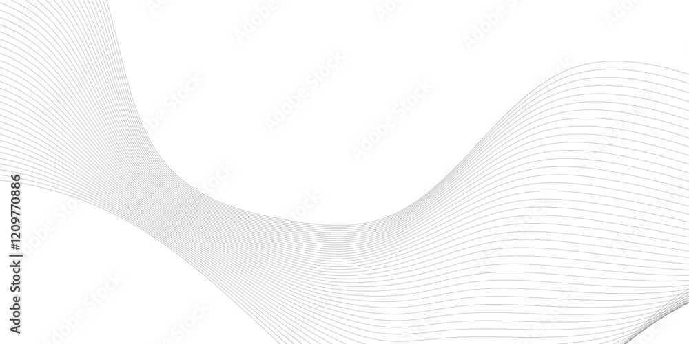 Abstract grey, white smooth element swoosh speed wave modern stream transparent background. Abstract wave line for banner, template, wallpaper background with wave design. Vector illustration Abstract grey, white smooth element swoosh speed wave modern stream transparent background. Abstract wave line for banner, template, wallpaper background with wave design. Vector illustration