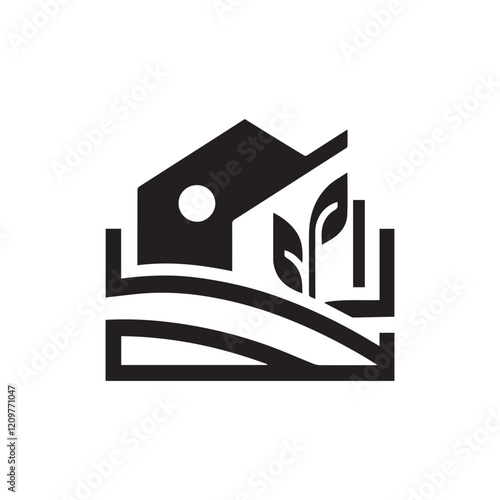 Real Estate Logo. Construction Architecture Building Logo Design Template Element