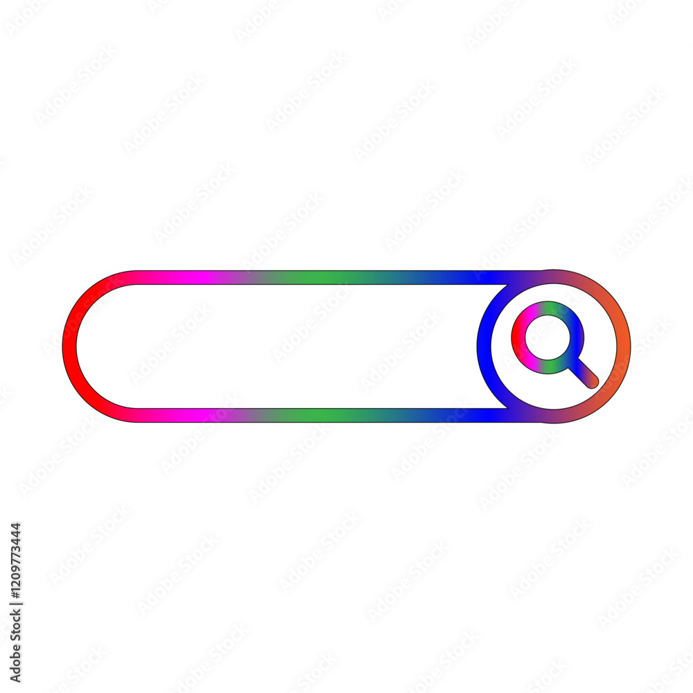 Search line gradient icon