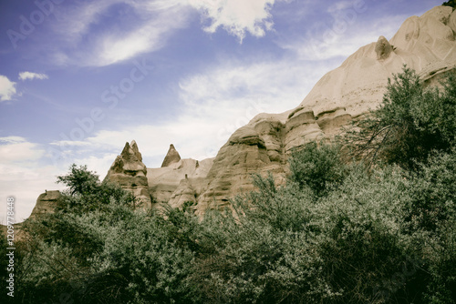 Baglidere White Love Valley in Cappadocia Turkey, landscape of mountains photo