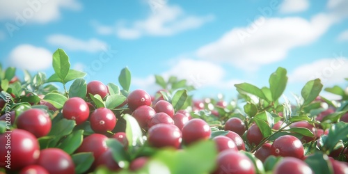 Cranberry Field Under Blue ...