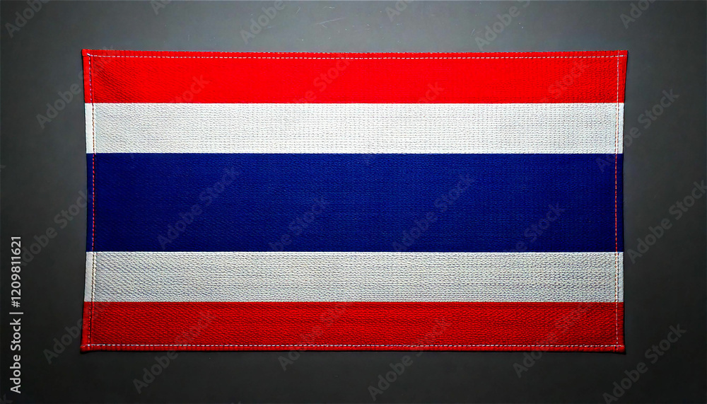 タイ国旗のシンボルを強調。ダイナミックな構図が印象的。generative ai。 タイ国旗のシンボルを強調。ダイナミックな構図が印象的。generative ai。