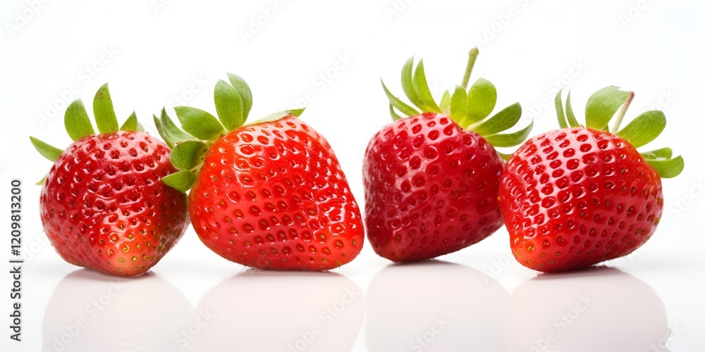 Three floating strawberries, white background, high-resolution photography, incredibly detailed, Three floating strawberries, white background, high-resolution photography, incredibly detailed,