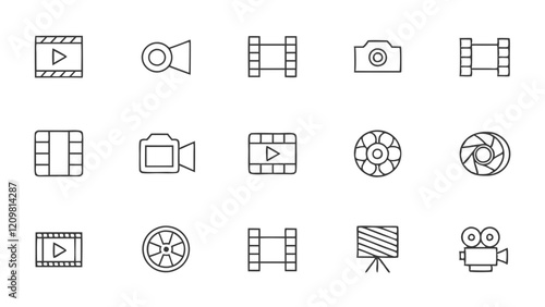 International Film Day Icons for Web and Apps