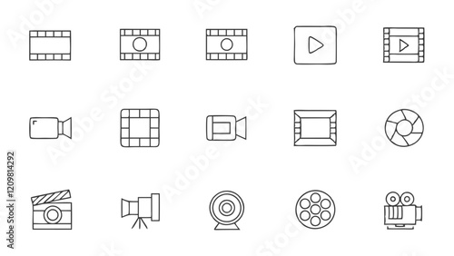 International Film Day Icons for Web and Apps