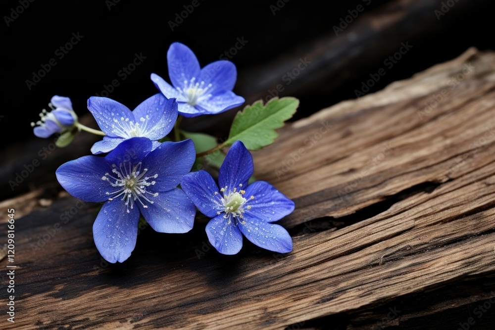 Blue flower of Spring blossom plant petal Blue flower of Spring blossom plant petal