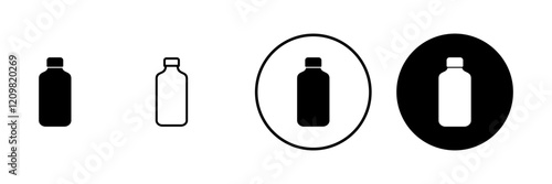 Bottle icon vector. bottle sign and symbol