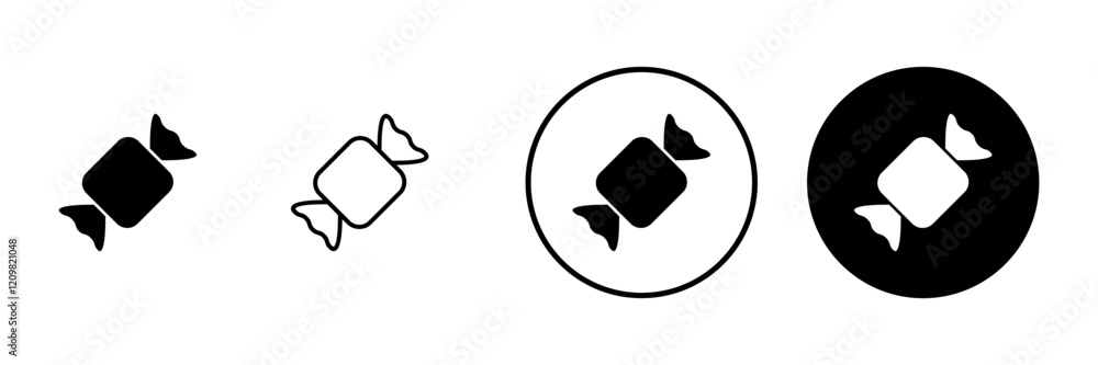 Fototapeta premium Candy icon vector. candy sign and symbol.