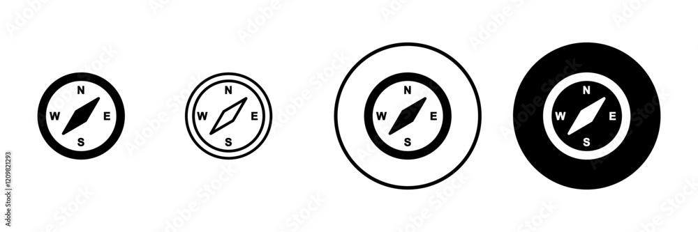 Compass icon vector. arrow compass icon sign and symbol Compass icon vector. arrow compass icon sign and symbol