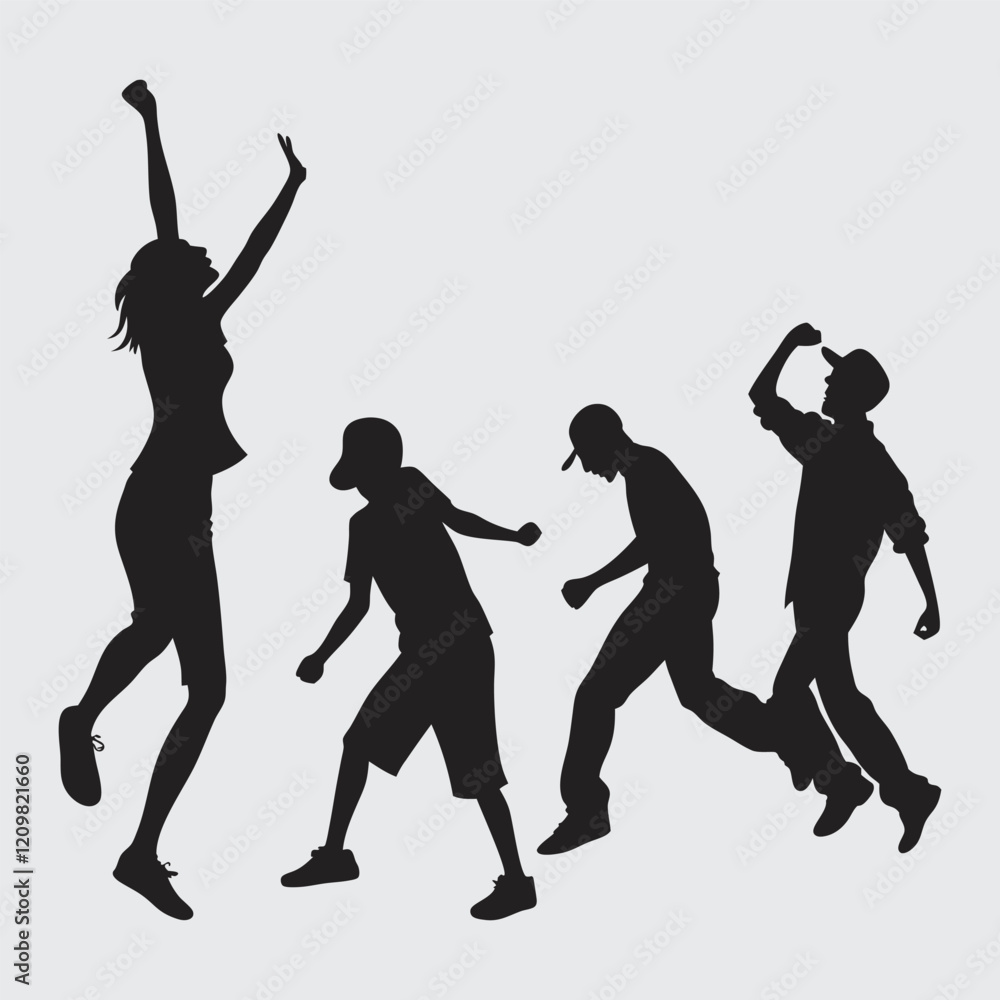 Group of people dancing Group of people dancing