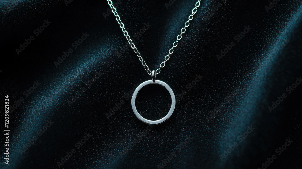 Elegant Minimalist Jewelry Piece on Black Velvet Background for Stylish Decor and Fashion Elegant Minimalist Jewelry Piece on Black Velvet Background for Stylish Decor and Fashion