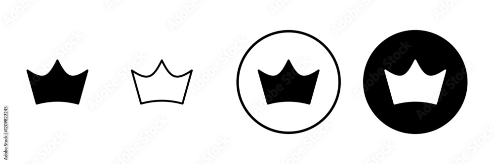 Crown icon vector. crown sign and symbol Crown icon vector. crown sign and symbol