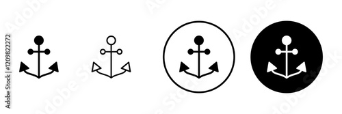 Anchor icon vector. Anchor sign and symbol. Anchor marine icon.